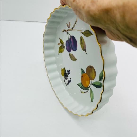 Evesham Royal Worcester Soufflé Dish Fruit Design - Picture 3 of 5